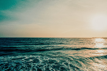 Nature, Water, Sunset, Sea, Waves, Horizon, Ocean, Foam HD wallpaper