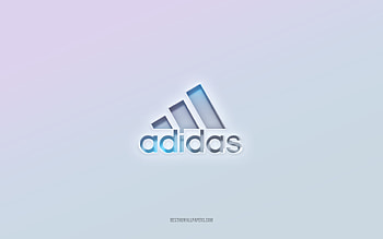 Adidas logo, cut out 3d text, white background, Adidas 3d logo, Adidas emblem, Adidas, embossed logo, Adidas 3d emblem HD wallpaper