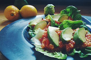 Food, Lemons, Vegetables, Iris, Dinner, Supper HD wallpaper