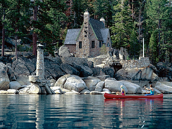 Landscape, Houses, Lakes HD wallpaper