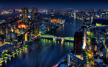 Beautiful cityscape , PSD, Vector EPS, Cityscape HD wallpaper