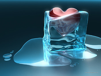 Holidays, Art, Hearts, Ice, Love, Valentine's Day HD wallpaper