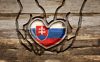 I love Slovakia, , wooden carving hands, Day of Slovakia, Flag of Slovakia, creative, Slovakia flag, Slovakian flag, Slovakia flag in hand, Take care Slovakia, wood carving, Europe, Slovakia HD wallpaper
