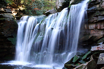 Waterfall, trees, beautiful, nature, fal, water HD wallpaper