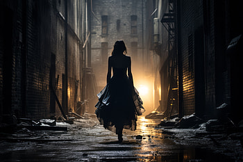 woman, dark HD wallpaper