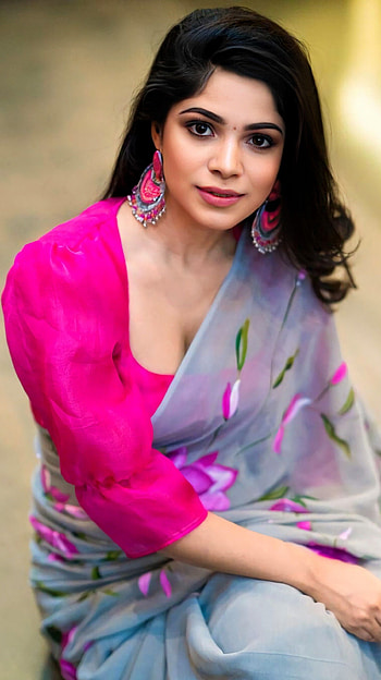 Divya Bharti, , saree beauty HD phone wallpaper