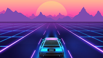 Retro Wave Delorean Syntwave , retrowave, synthwave, delorean, artist, artwork, digital-art HD wallpaper