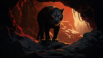 Majestic Black Panther, panther, Animal, black panther HD wallpaper
