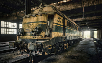 Dusty Old Train Art, train, old, dust, art, artist HD wallpaper