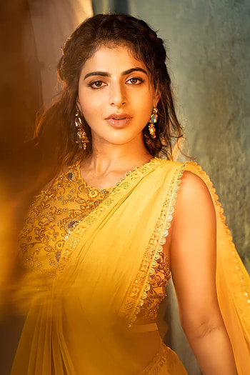 Ishwarya Menon, sari, hair HD phone wallpaper