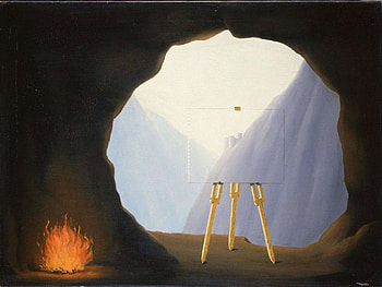 The Human Condition, Magritte HD wallpaper