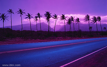 Blue Road, blue, , road, beautiful, sunset HD wallpaper