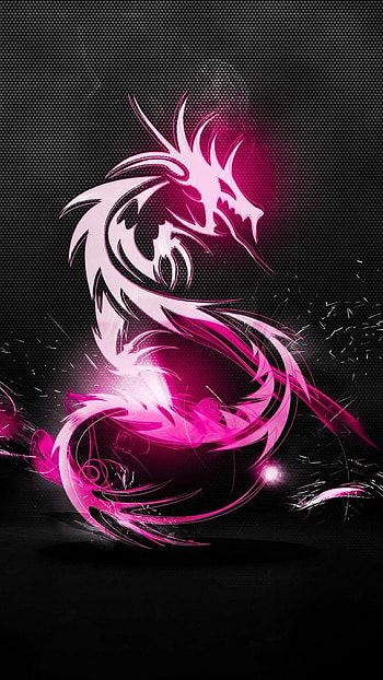 Pink dragon, Delicate hues, Playful creatures, Whimsical fantasy HD phone wallpaper