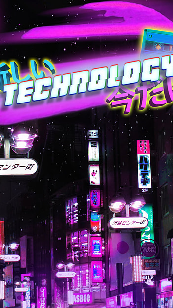 Tokyo Vapor, retrowave, pink, Tokyo, night, retro, artistic, vaporwave HD phone wallpaper