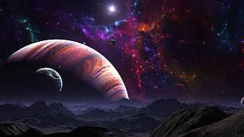 Galaxy: Majestic Planets and Stars in the Vast Universe, space, Stars, galaxy, planet, universe HD wallpaper