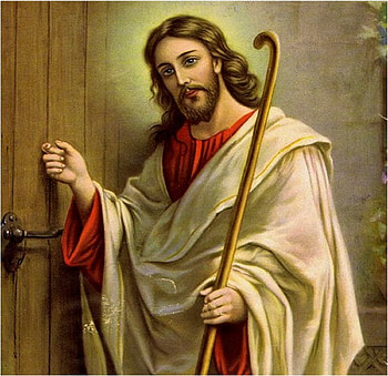 Jesus knocks the door, god, door, path, jesus, christ, shepherd, religion, christianity HD wallpaper