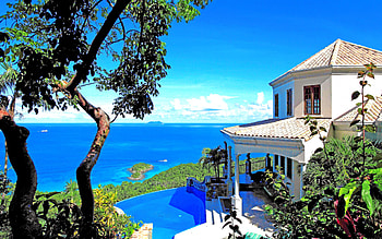 Luxury, Tropical, House, Pool, , Island, Ocean, Vacation HD wallpaper