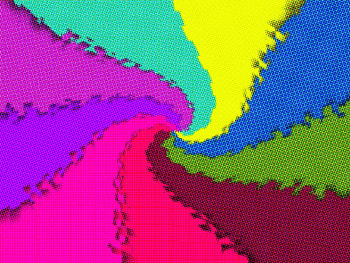 Colorful, swirl, digital art, dots HD wallpaper