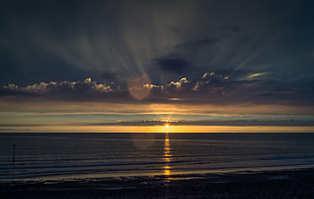 Nature, Water, Sunset, Sky, Sea, Clouds, Horizon HD wallpaper