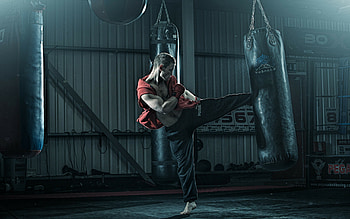 Kickboxing warriors, Fighter's strength, Intense combat, Martial arts HD wallpaper