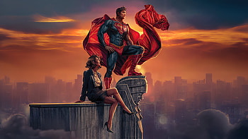 Superman And Lois Lane Epic Romance, superman, lois-lane, superheroes, artwork, digital-art HD wallpaper