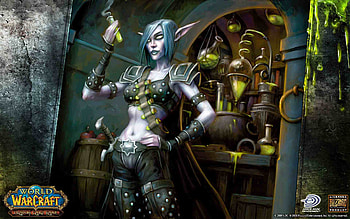 Girl Rogue, , hot, world of warcraft HD wallpaper