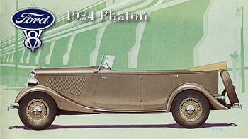 1934 Ford Phaton, Ford Logo, Ford , Ford Background, Ford Phaton HD wallpaper