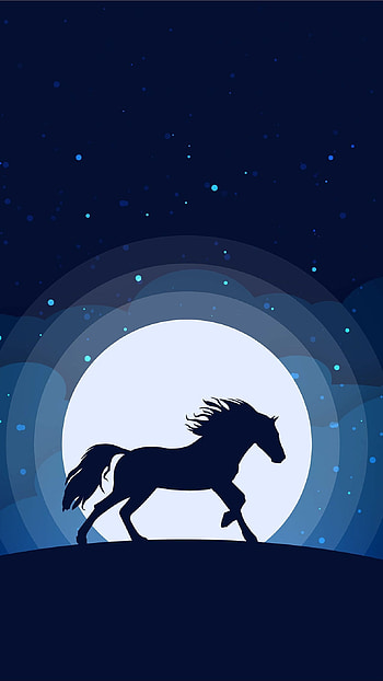Simple, Horse Shadow, horse, shadow, animal HD phone wallpaper