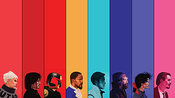 based on Mike Mitchell's Movie Portraits [] ... HD wallpaper
