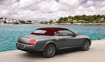 Bentley, silver, car, lake HD wallpaper