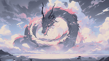 dragon, Digital Art, Digital Painting, Illustration, Artwork, Landscape HD wallpaper