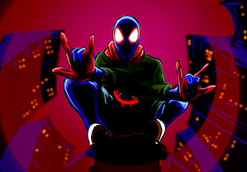 Friendly Neighborhood Spider-man, Miles Morales, Comic, spider man HD wallpaper