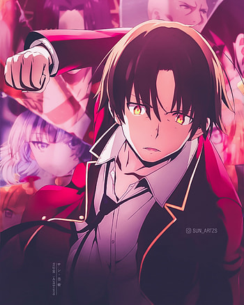 Ayanokoji, magenta, art HD phone wallpaper