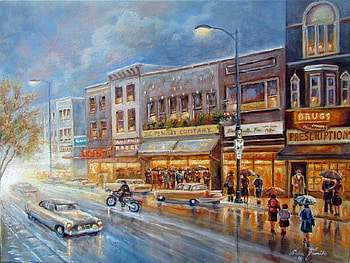 Rainy Day, Painting, Rainy, Raining, Rain HD wallpaper