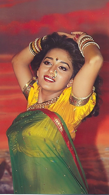 Madhuri Dixit, bollywood actress, beta, vintage HD phone wallpaper