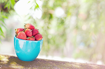 Food, Strawberry, Berries, Cup, Berry HD wallpaper