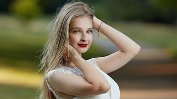 Eyes, model, pretty, female HD wallpaper