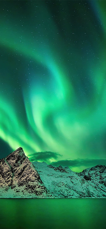 Northern lights, Go Green HD phone wallpaper