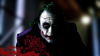 Joker Its Funny World We Live, joker, superheroes, artwork HD wallpaper