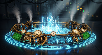 Arcane Circle: Mystical Gearworks, arcane circle, steampunk, magic circle, gears HD wallpaper