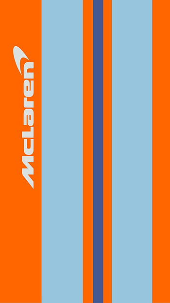 Mclaren F1, naranja, celeste HD phone wallpaper