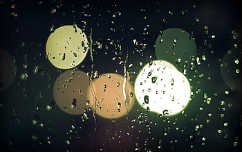 Drops, Macro, Glare, Wet, Glass, Humid HD wallpaper