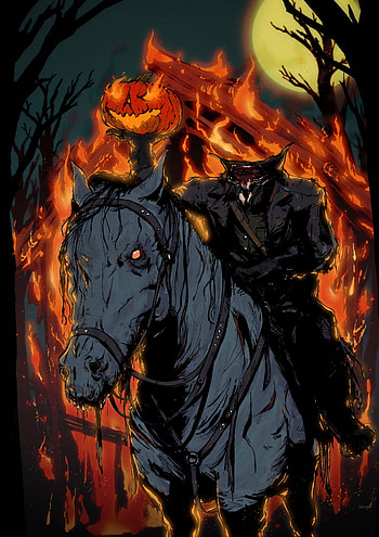 Pumpkin Head, Headless Horseman HD phone wallpaper