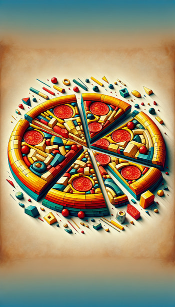 Delicious Pepperoni Pizza for s, pizza, colorful, geometry, Abstract HD phone wallpaper