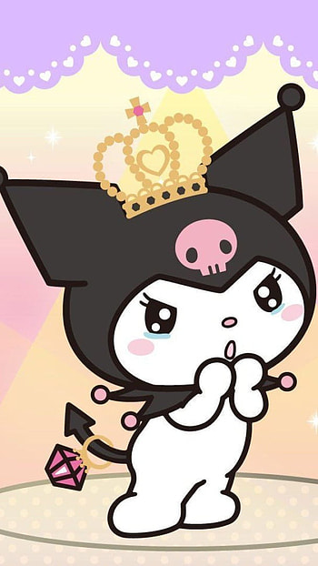 Kuromi, Hello Kitty, Background HD phone wallpaper