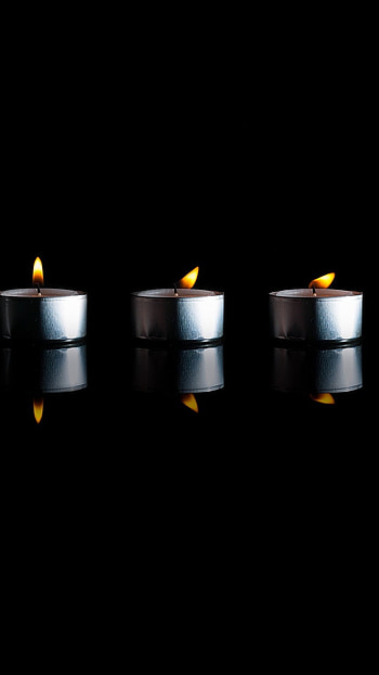 Candle, Dark Background HD phone wallpaper