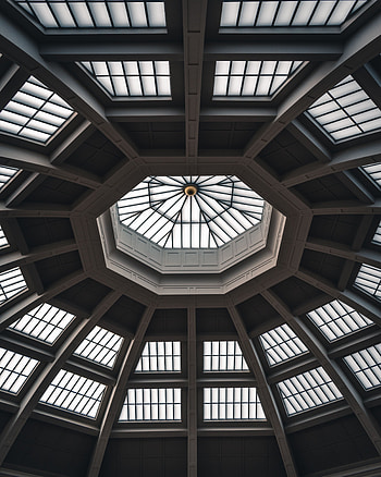 Windows, Architecture, Building, Miscellanea, Miscellaneous, Dome, Ceiling HD phone wallpaper