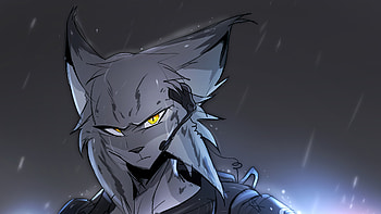 Rainy Day Furry Lynx , artist, artwork, digital-art, deviantart HD wallpaper