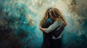 Intimate Embrace - Artistic Hug Background, hug, embrace, emotions, Friendship, love HD wallpaper