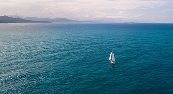 Yacht, sea, sail, ocean HD wallpaper
